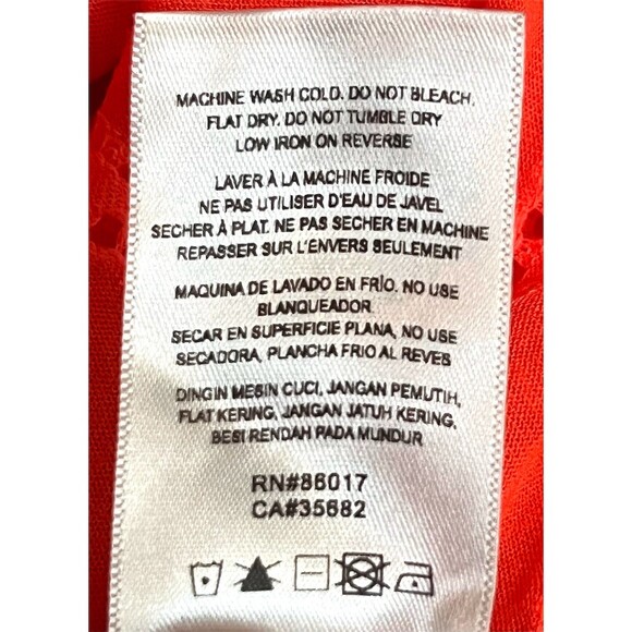 Y2k Bebe T-Shirt Womens L Red Striped Rhinestone Summer Bling Party Festive - Picture 11 of 11